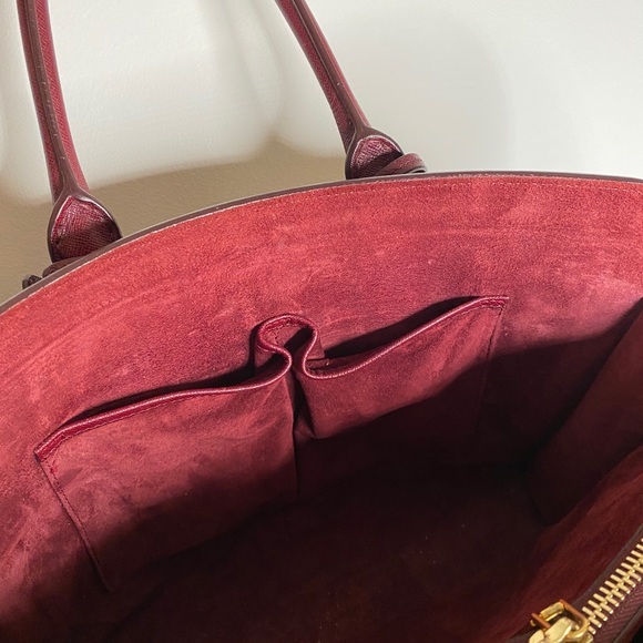 Alexander McQueen Burgundy Leather Heroine Tote - Picture 7 of 7